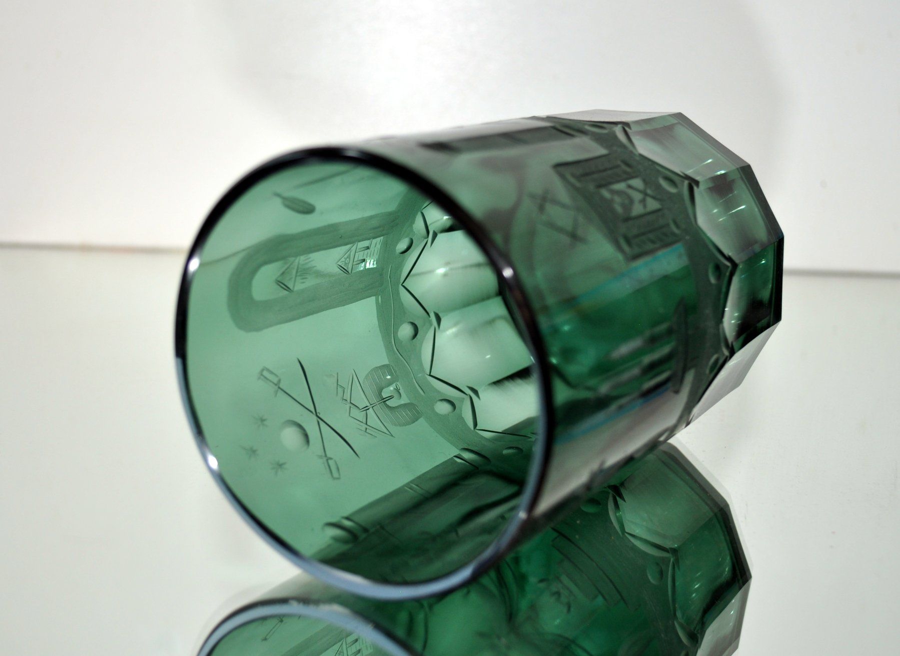 Bicchieri: Antikes FREIMAURER GLAS – Usato da Brunnen venduto da brocundfloh 4