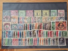 DE-Altdeutschland Briefmarken auf Karte A1 Zustand gem.Bild
