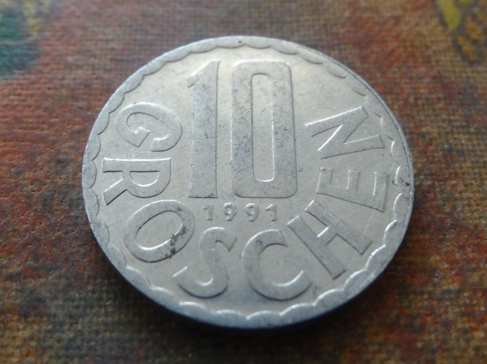 Tutti le monete: AUTRICHE  10  Groschen  1991 – Usato da Romanel-sur-Lausanne venduto da Swift13
