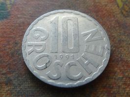 AUTRICHE  10  Groschen  1991