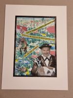 EDGAR BALTENSPERGER    COLLAGE AUF PAPIER MIT PASSEPARTOUT