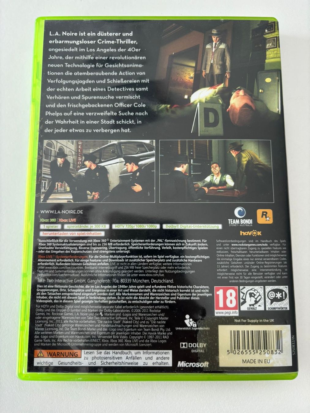 Giochi: L.A. Noire (XBOX 360) – Usato da Herisau venduto da Seyashop1 2