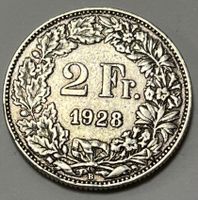 2 Franken - stehende Helvetia - 1928 B (Silber .835)