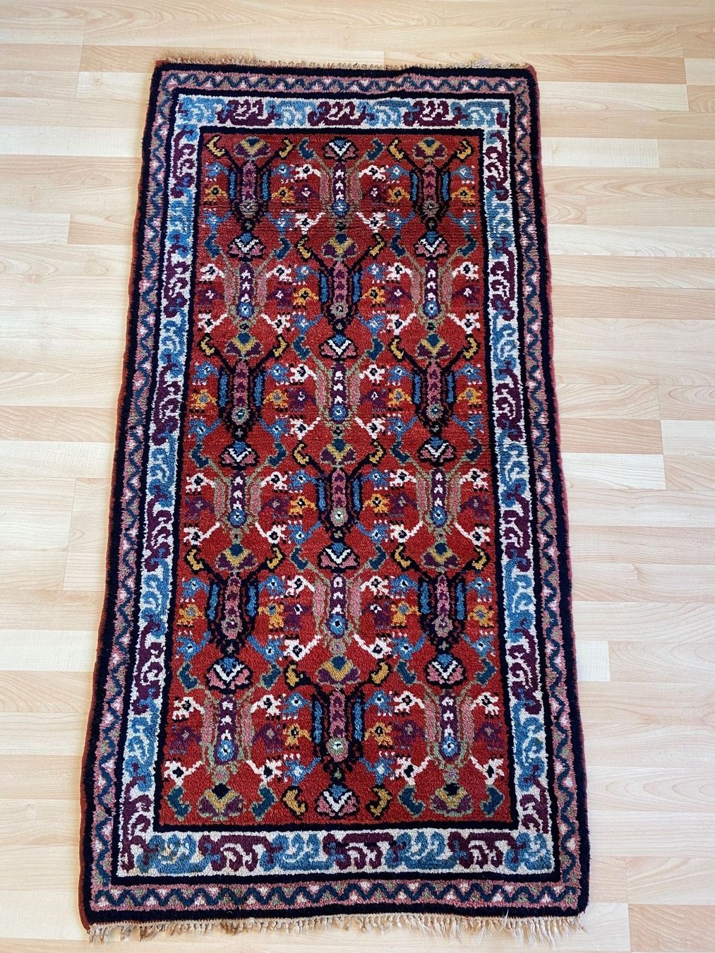 Teppiche: Handgeknüpfter Teppich 77x150.cm – Gebraucht aus Büron von Filadefia-888