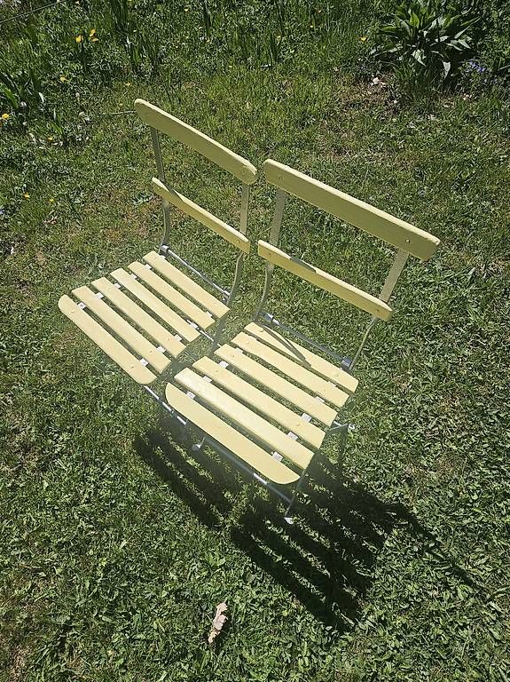 Bigla Set di tavolo e panche: Table de jardin BIGLA + 2 chaises – Usato da Rochefort venduto da matold 3