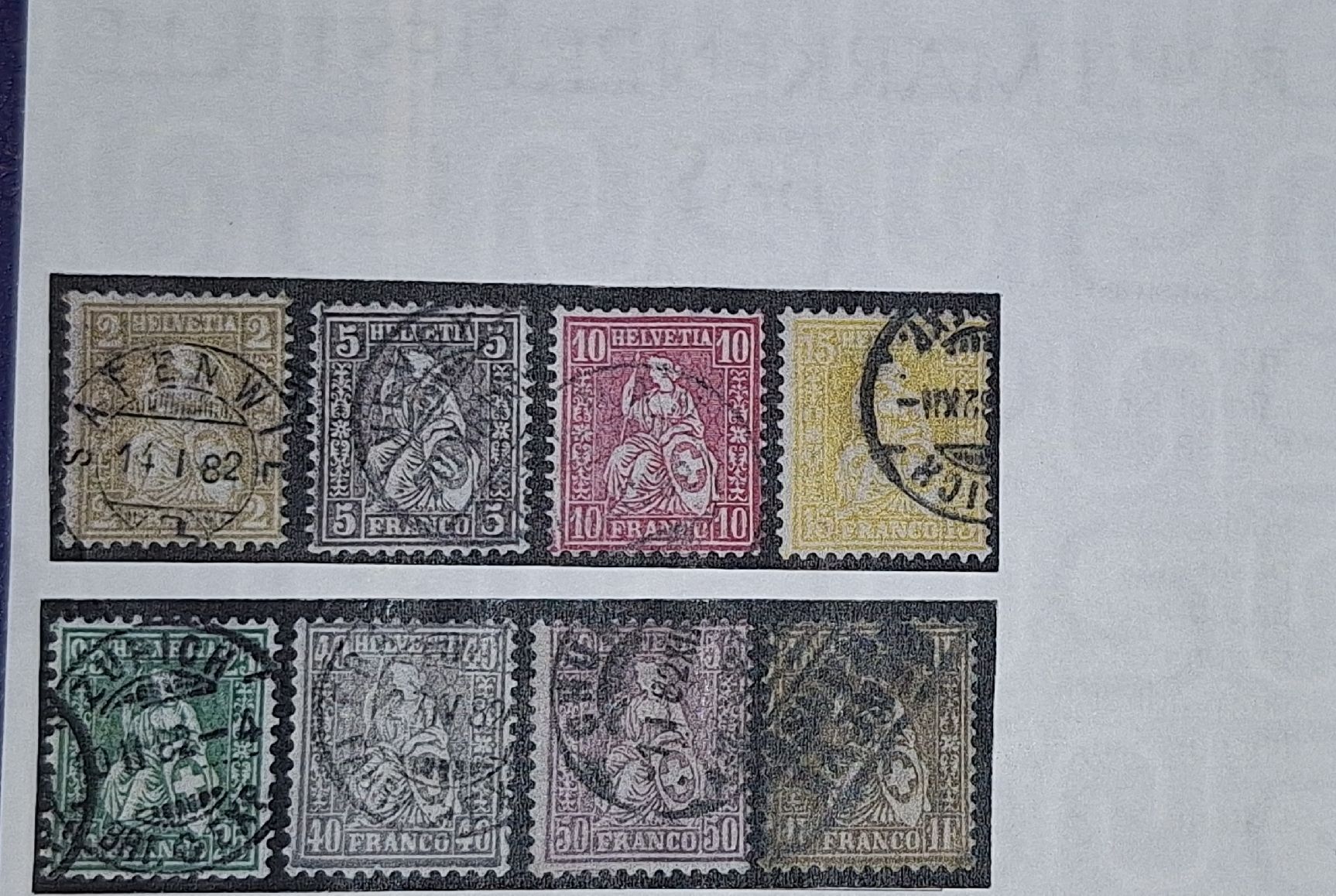 Alle Briefmarken: Sitzende Helvetia Nr. 52 Kat. 1800.- – Gebraucht aus Balgach von SIMEON27 2