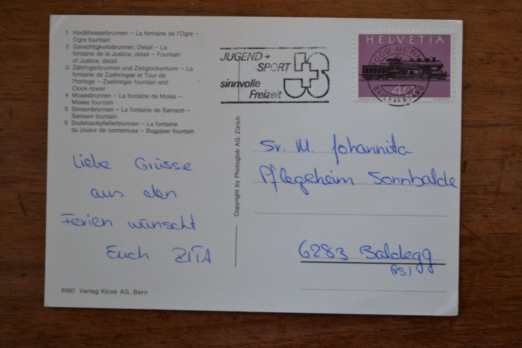 Cartoline postali: AK Bern – Usato da Beinwil am See venduto da kajak55 1