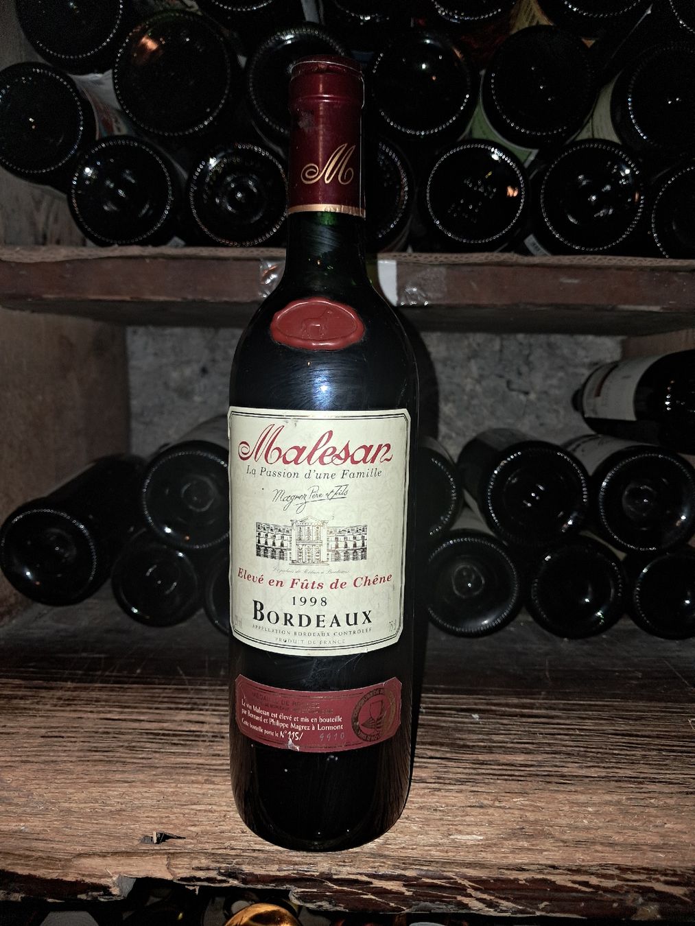 Vino: Malesan Bordeaux 1998 – Nuovo e nell'imballaggio originale da Le locle venduto da juliensaran