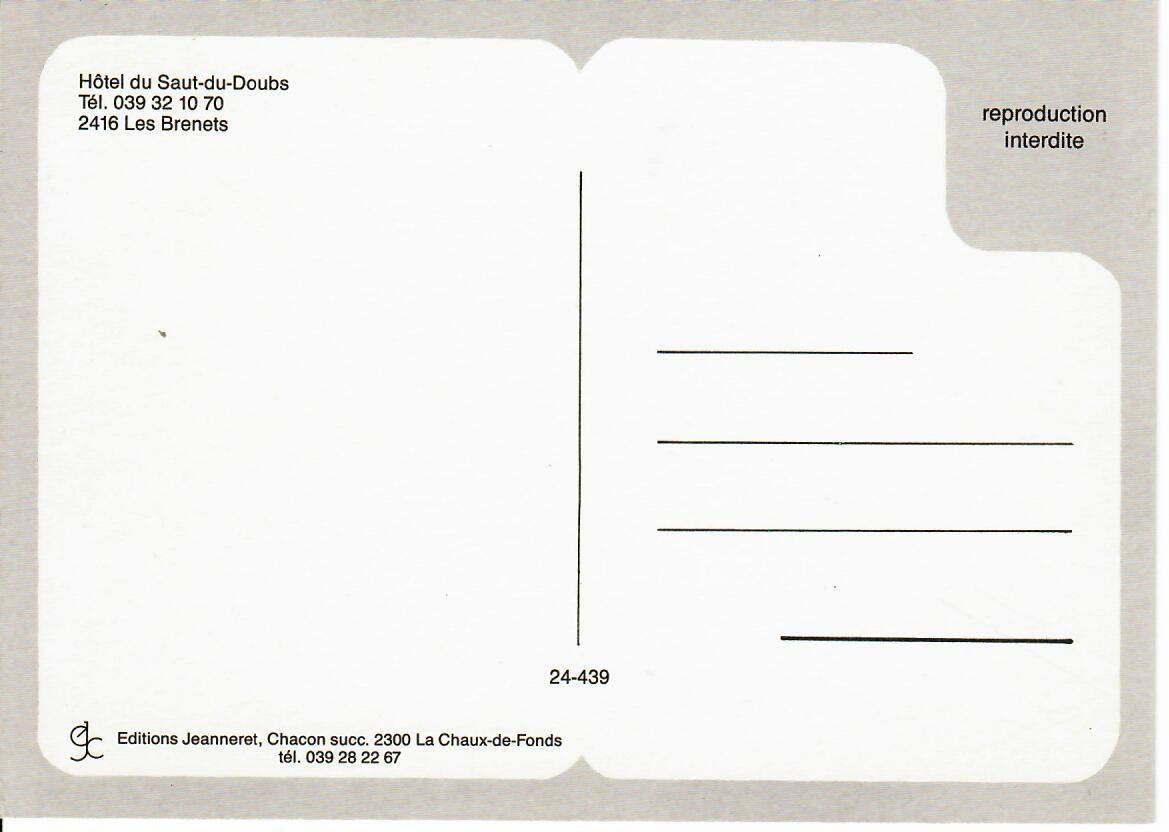 Cartoline postali: Les Brenets – Usato da Hochdorf venduto da Ziegel-16 1