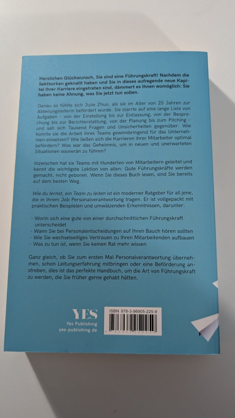 Livres: Wie du lernst, ein Team zu leiten – D'occasion à Baar par Arthur_Fooksayk 1
