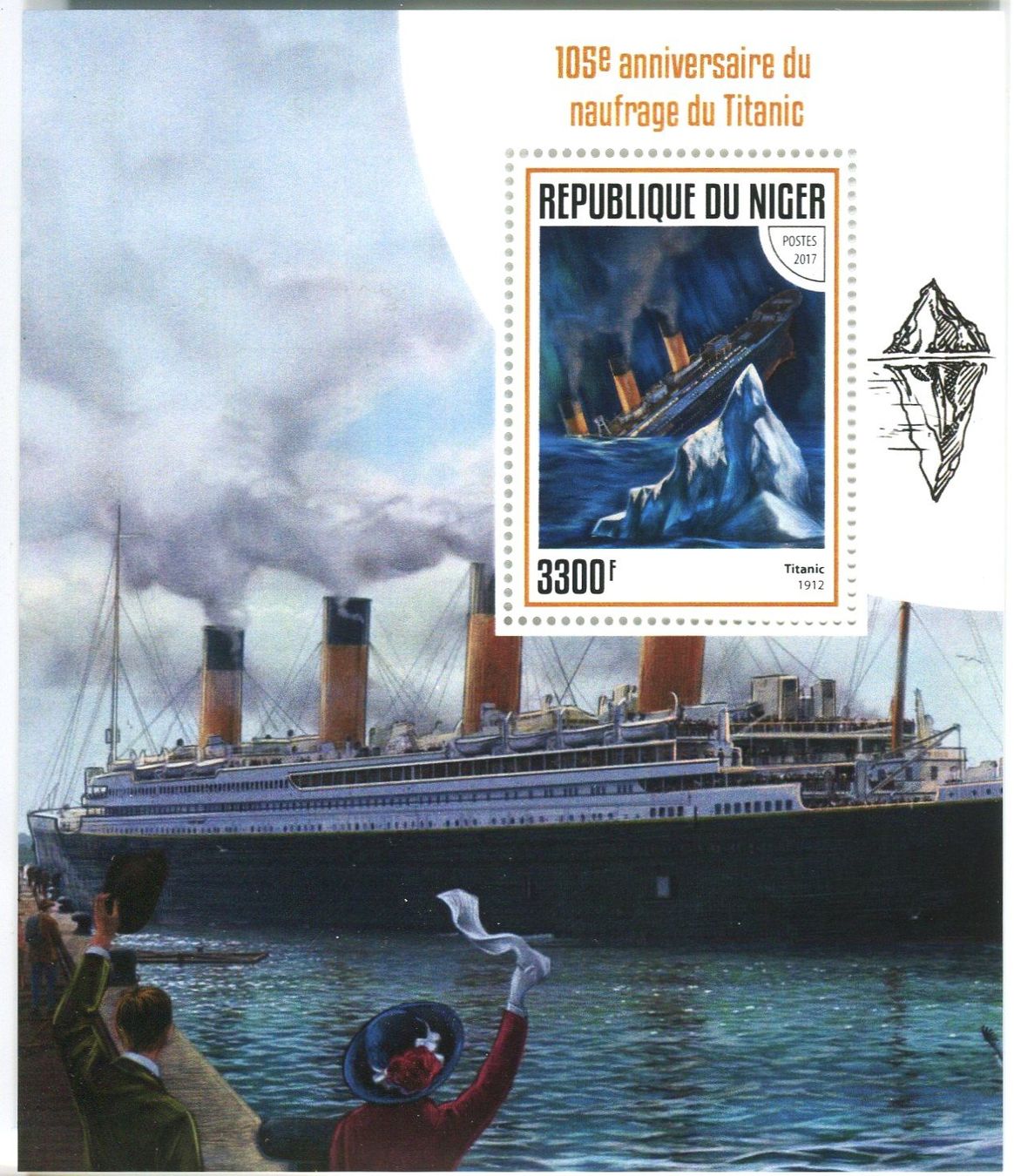 Tous les timbres: Block "Titanic". Niger – Neuf avec emballage d'origine à Basel par Butsch5