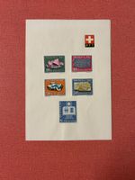Briefmarken Schweiz Pro Patria 1961 Block 5 Werte postfrisch
