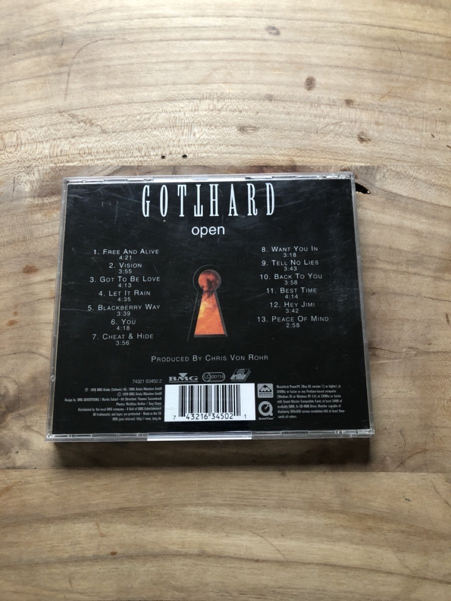 CD: GOTTHARD Open CD – Usato da Liebefeld venduto da manganum 1
