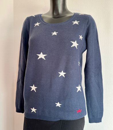 Gr 38 Sternen Pullover marine