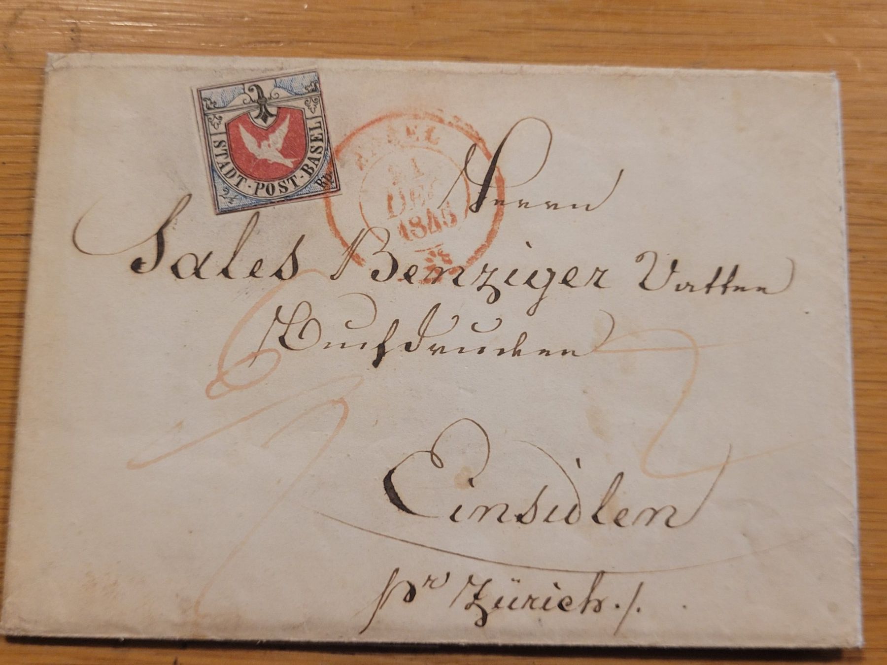 Alle Briefmarken: Peter Winter, fast typengenaue Basler Tauben Fälschung – Gebraucht aus Uesslingen von WHALESTAMPS 2