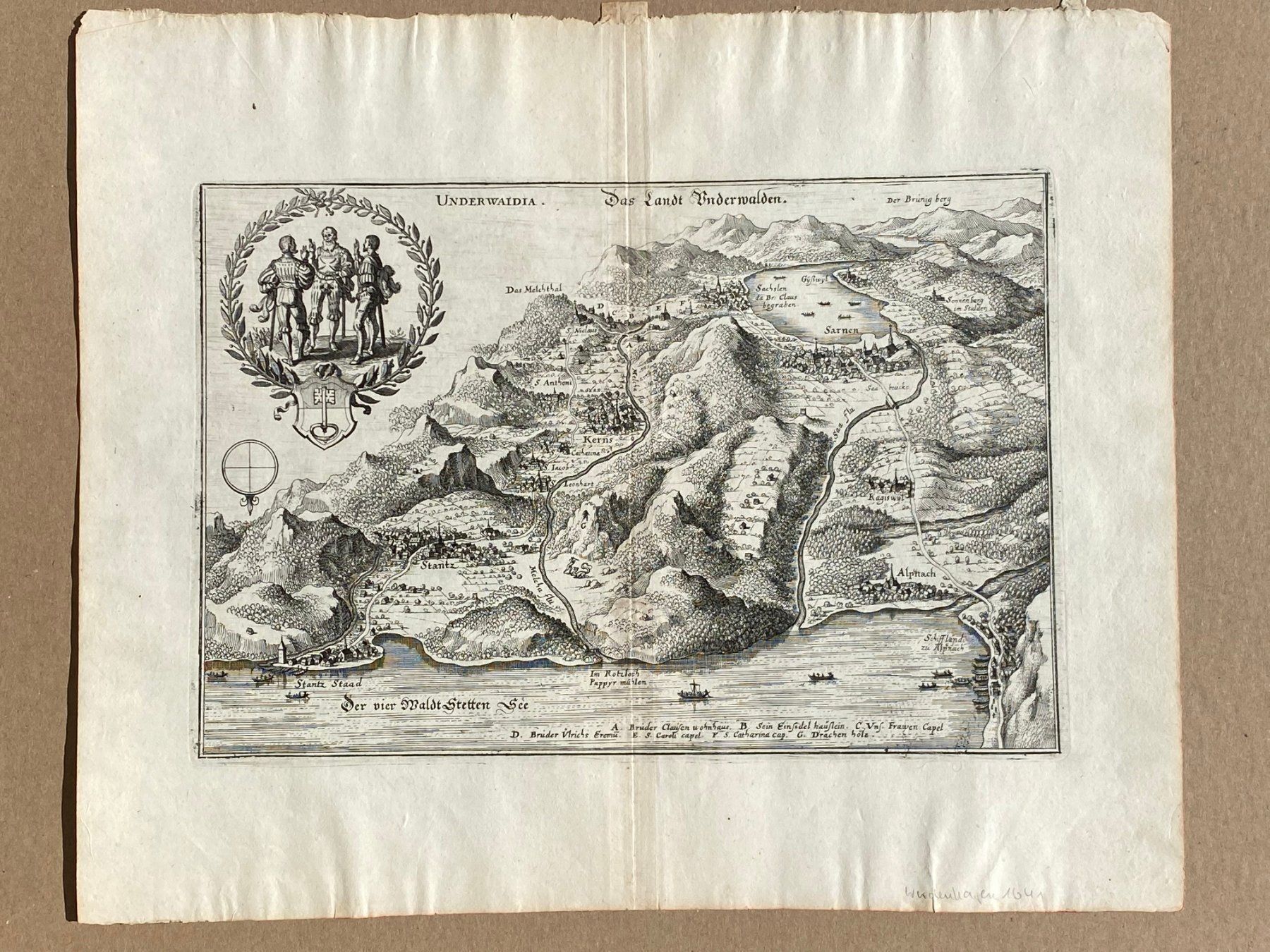 Stiche: Stich Unterwaldia / Nidwalden Merian – Gebraucht aus Vaduz von Unikate-Markt