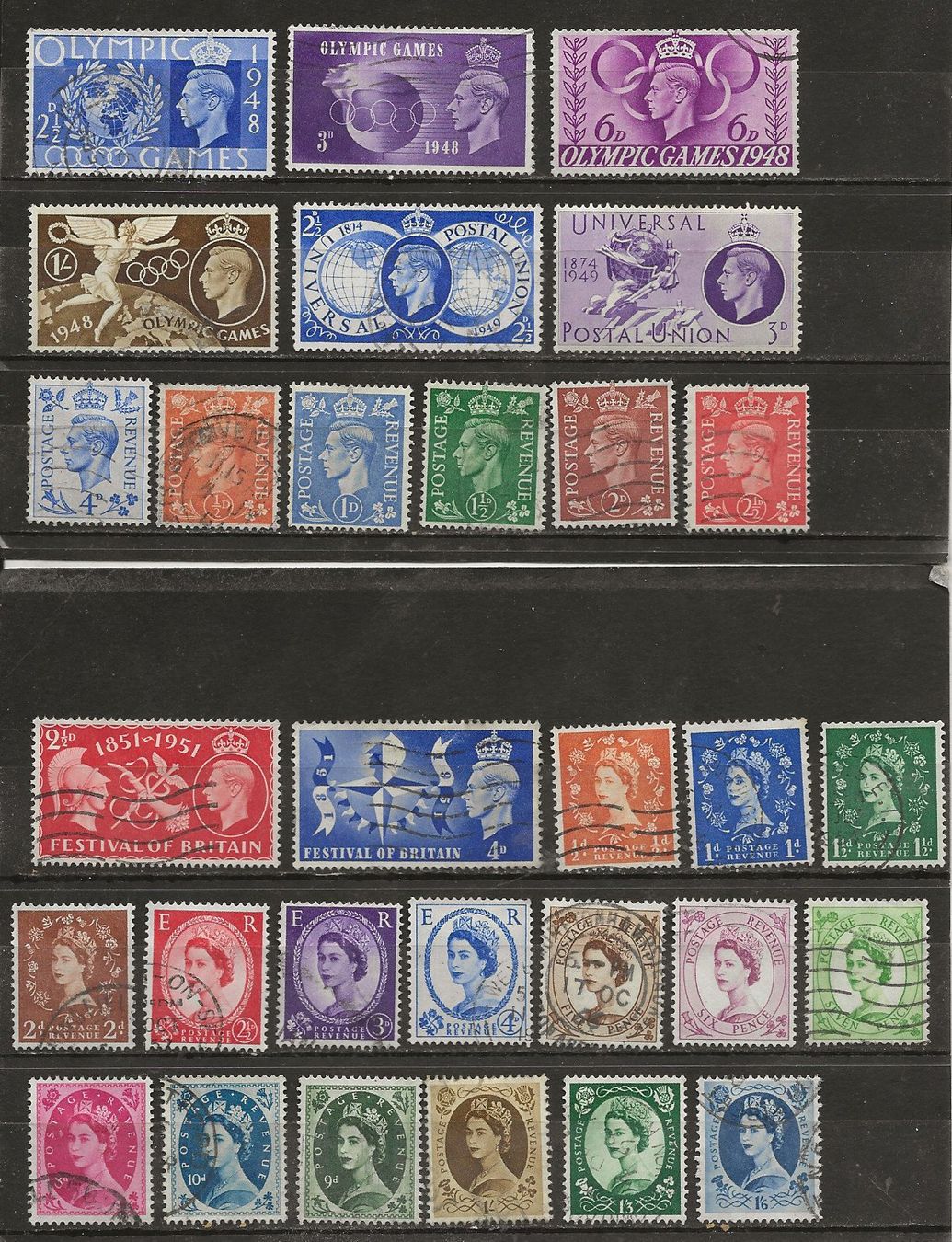 Tutti i francobolli: GB Lot 1948 ... – Usato da Sion venduto da PierreP01
