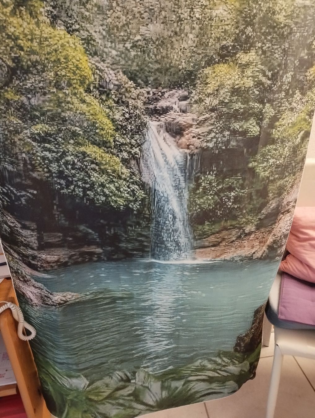 Foto & Immagini: Grosses Polyester Bild Wasserfall Dschungel, Dekorativ – Nuovo e nell'imballaggio originale da Ostermundigen venduto da Dinge1 3