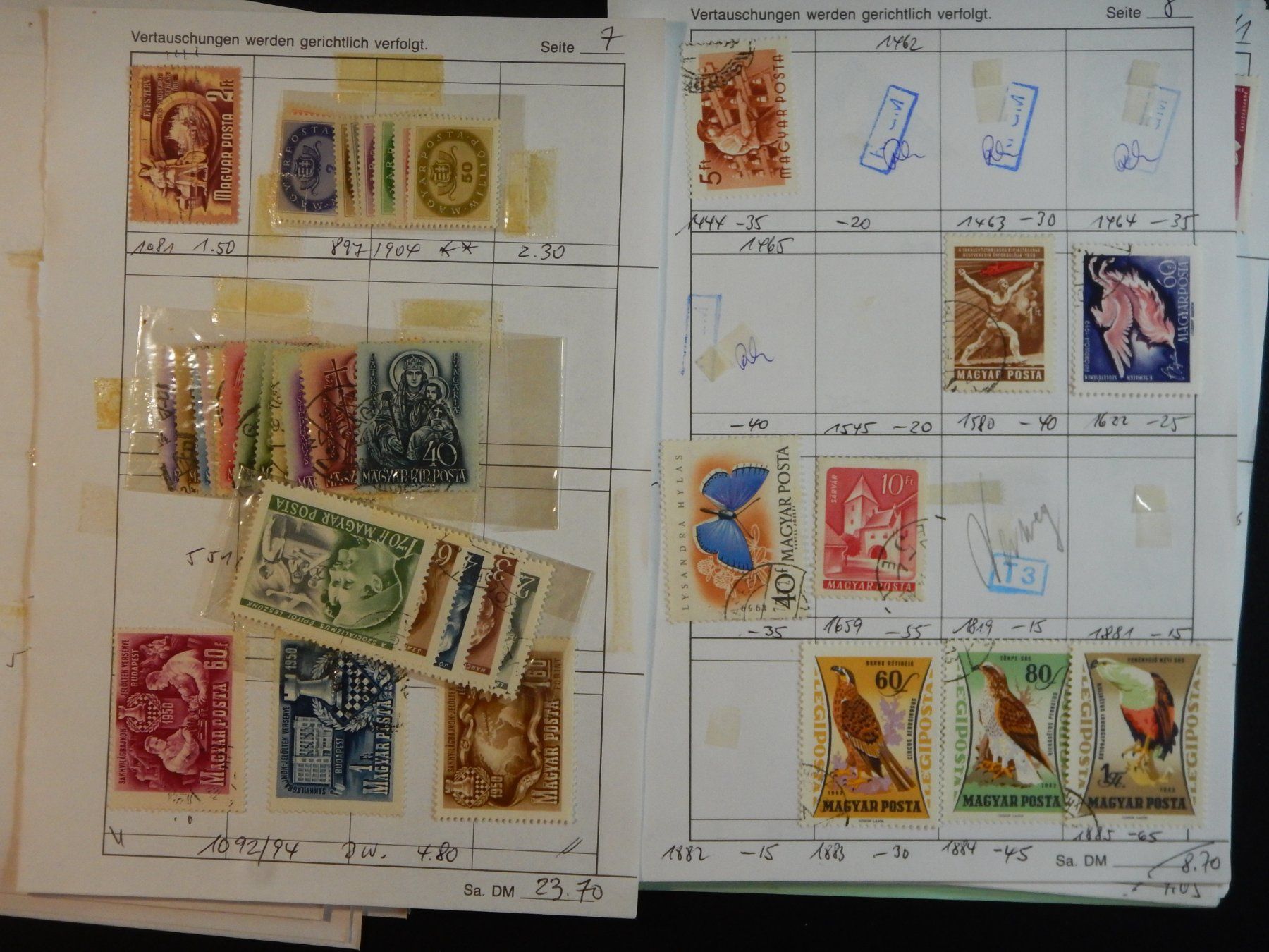 Tous les timbres: Ungarn Lot mit alten Werten I – D'occasion à Zürich par Muehlekauf 3