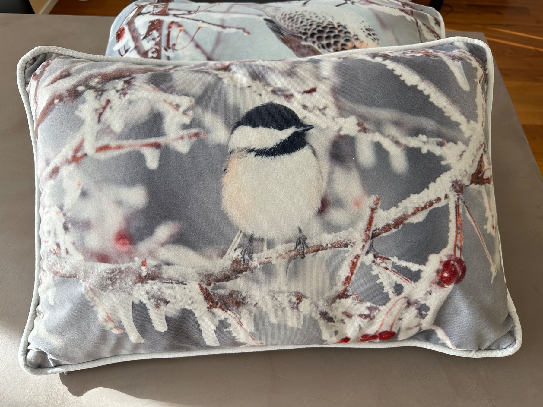 Cuscini: 2er Set Kissen mit Vogelmotiven – Nuovo (secondo la descrizione) da Herisau venduto da Rita_S.