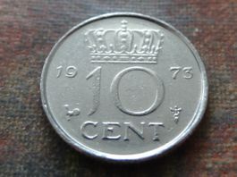 PAYS-BAS  Nederland  10  Cent  1973