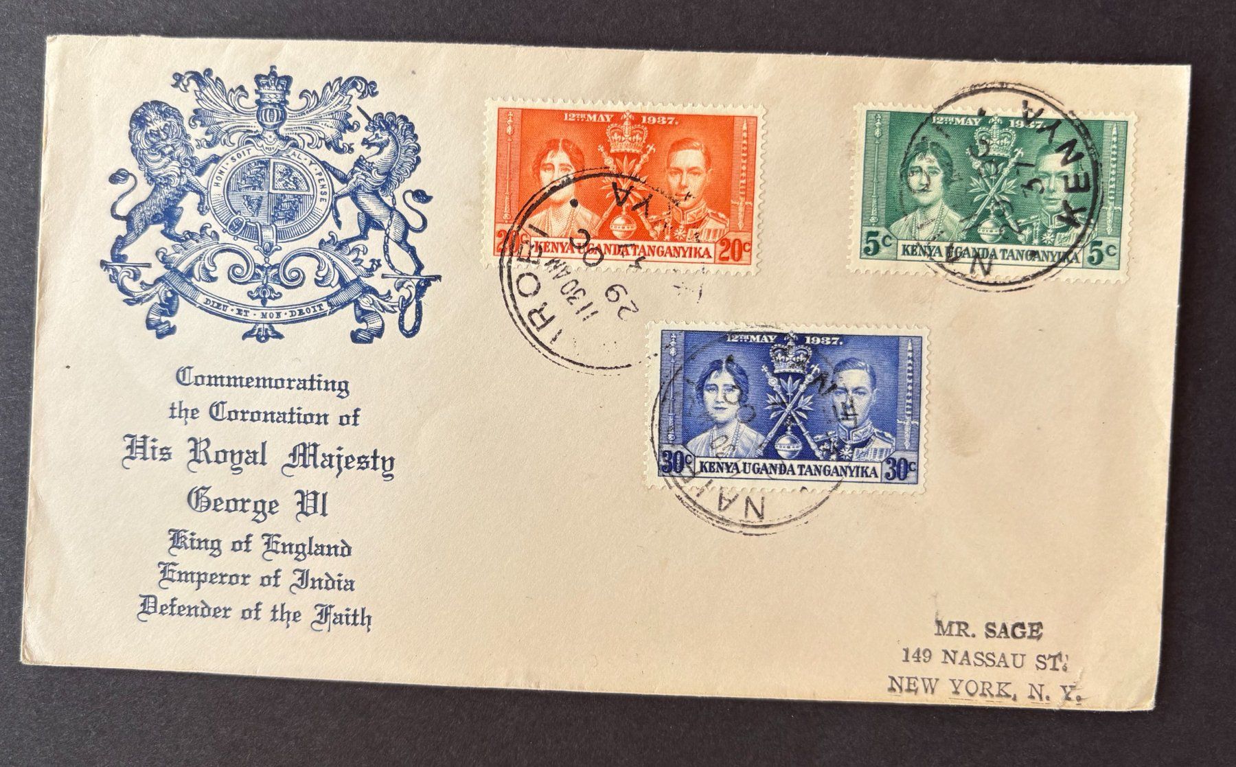 Tutti i francobolli: HIS ROYAL MAJESTY GEORGE – Usato da Ostermundigen venduto da wini63