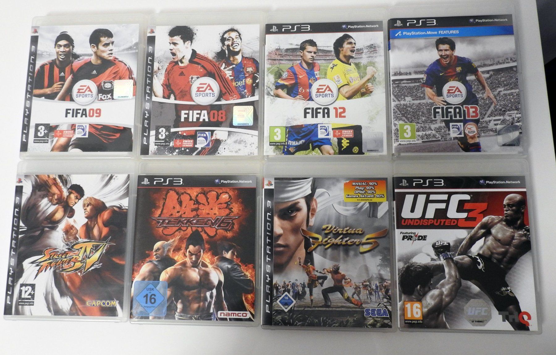 Sony Konsolen: 2 x Playstation 3 mit 48 Games + 4 Controllern – Gebraucht aus Zürich von  3