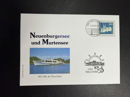 Schiffpostbeleg Neuenburger/Murtensee MS Ville de Neuchatel