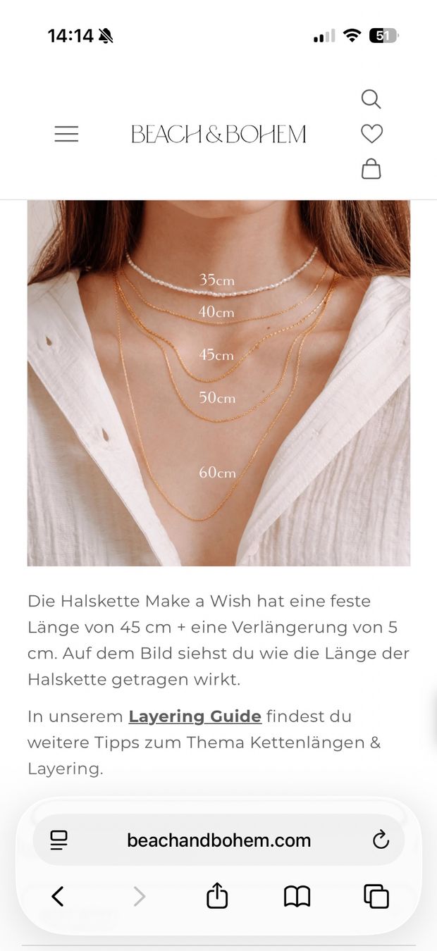 Colliers: Kette make a wish Beach&Bohem – Neuf (Voir description) à Domat/Ems par sar_q5bm 4
