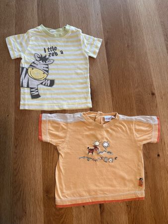 2er Set T-Shirts Grösse 68 Zebra