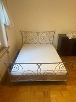 Metallbett 140x200 mit Lattenrost Zbinden & Lyocell-Matratze