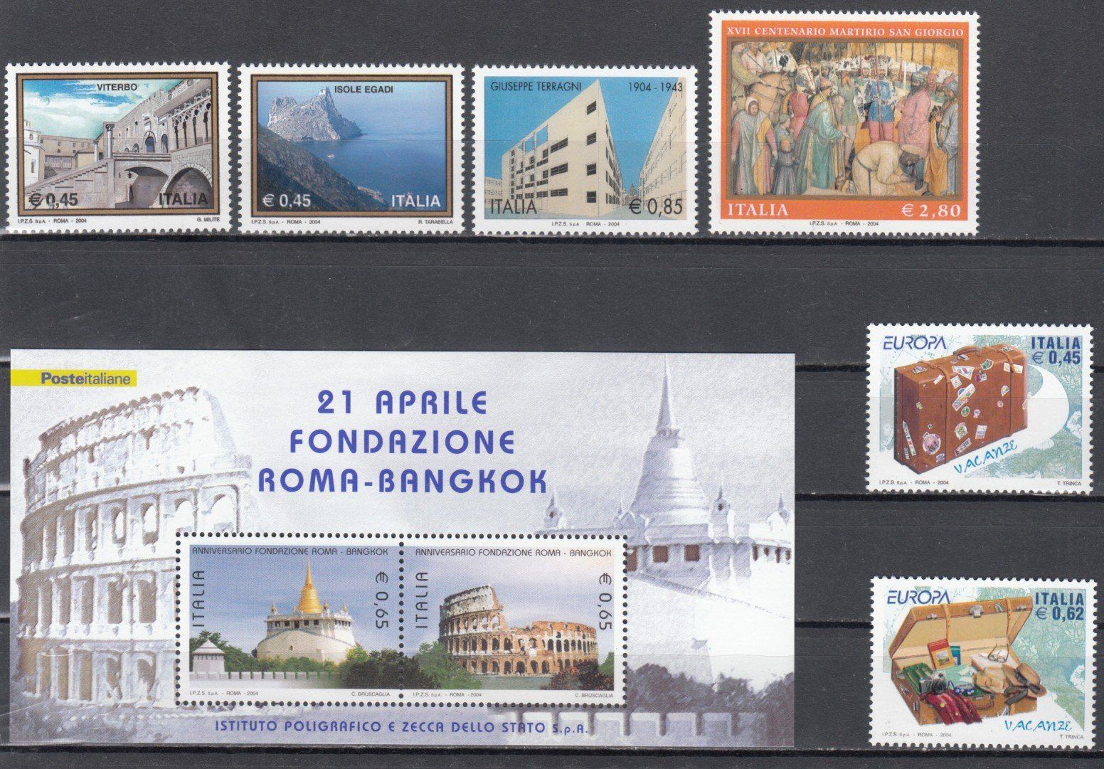 Tutti i francobolli: Italien 2004 postfrisch – Usato da Bürglen TG venduto da StampGraf 3