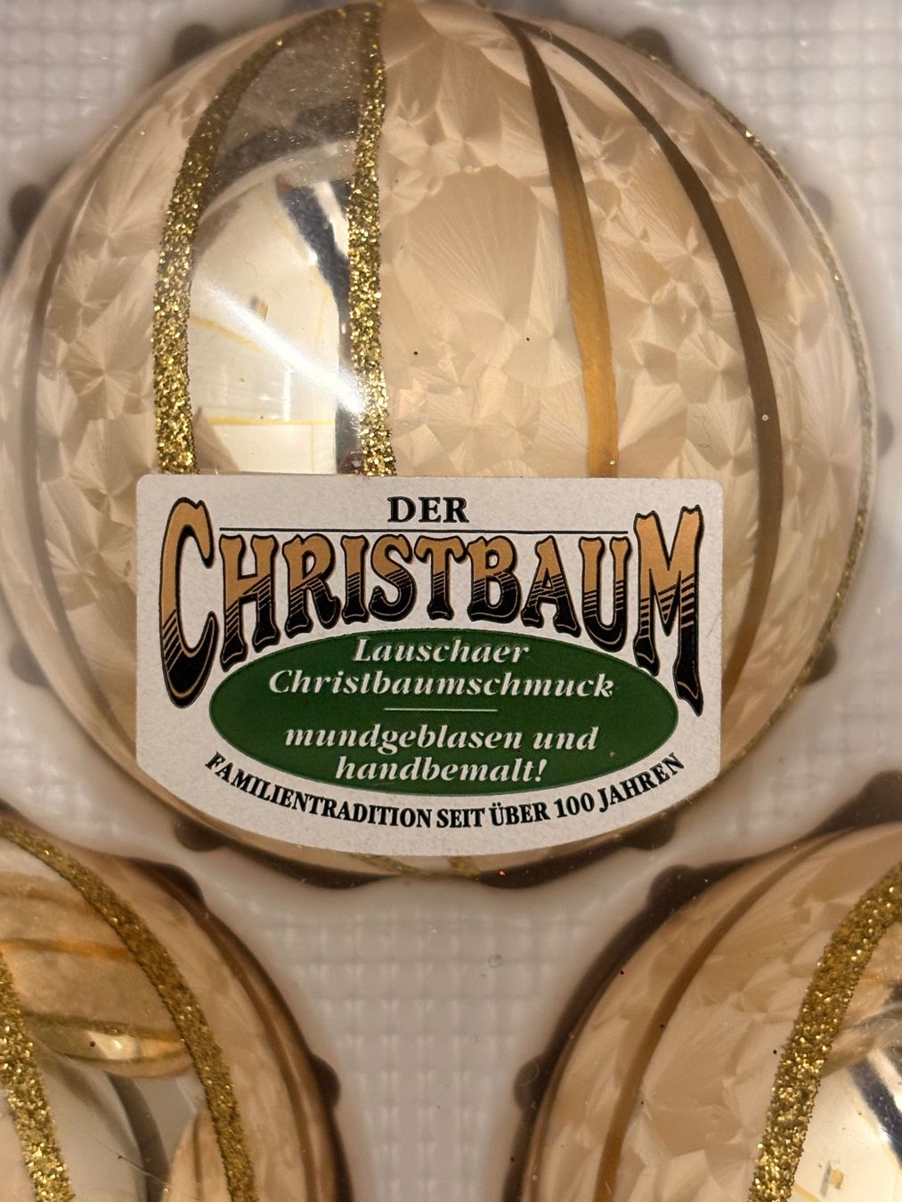 Tutte le decorazioni: Handgemachte Lauschaer Christbaumschmuck, neu – Nuovo e nell'imballaggio originale da Zug venduto da mar_99vh 2