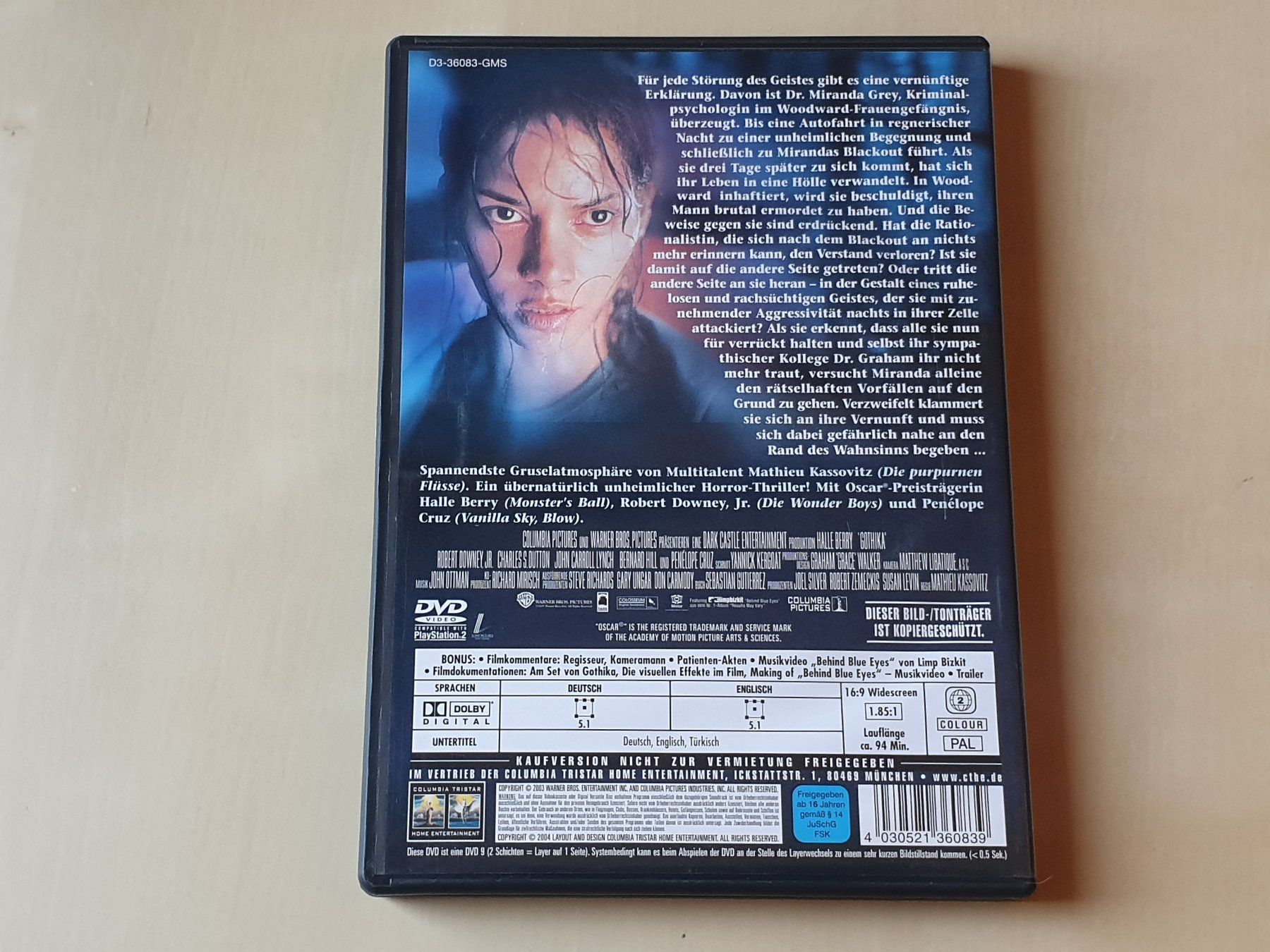 Tutti i DVDs: Gothika – Usato da Stansstad venduto da collectorsshop 1