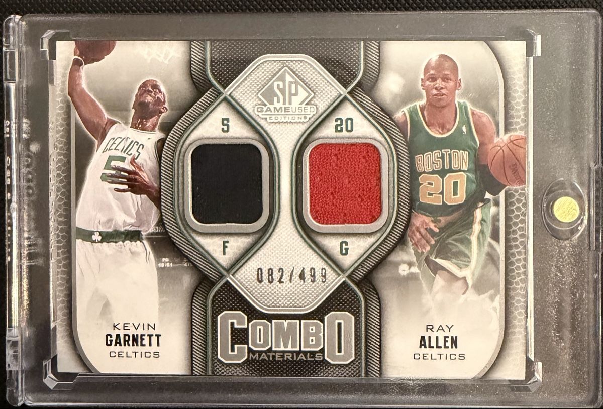 Nba Carte collezionabili: Ray Allen & Kevin Garnett GU Patch Card – Nuovo (secondo la descrizione) da Lenzburg venduto da fastbreakcards