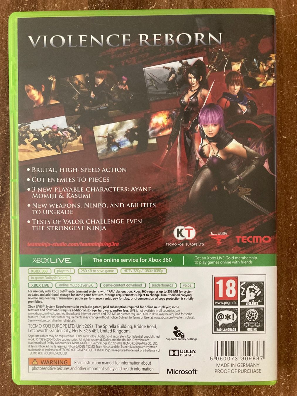 Microsoft Giochi: Xbox 360 - Ninja Gaiden 3: Razor's Edge – Usato da Wädenswil venduto da Aegae 1