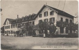 NEUBAD WORBEN bei Lyss BE 1912 Restaurant Sternen