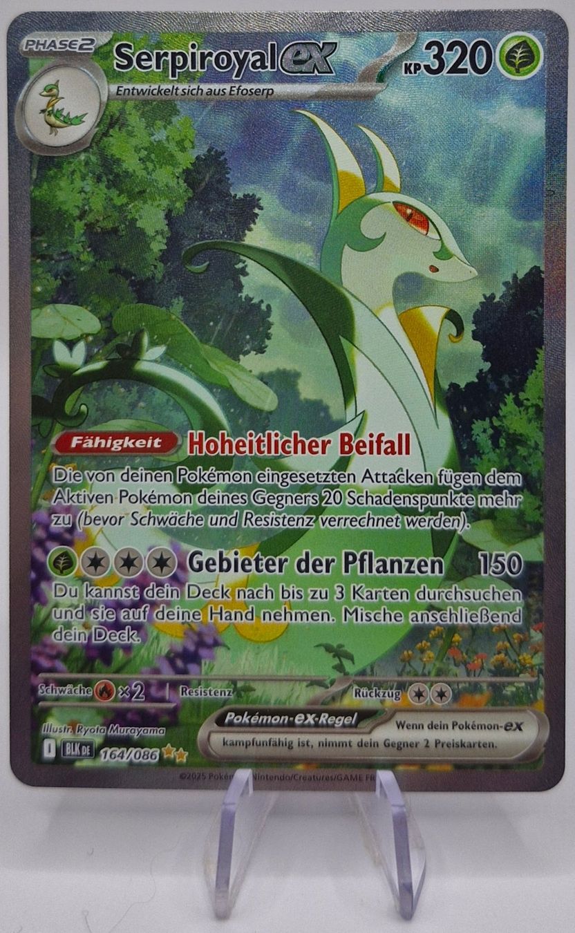 Pokémon Carte collezionabili: Serpiroyal EX / Serperior EX / Schwarze Blitze / BLK 164 – Nuovo (secondo la descrizione) da Arni AG venduto da PokemonCardsStore