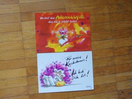 Diddl Postkarten   2 Stück    Set O54