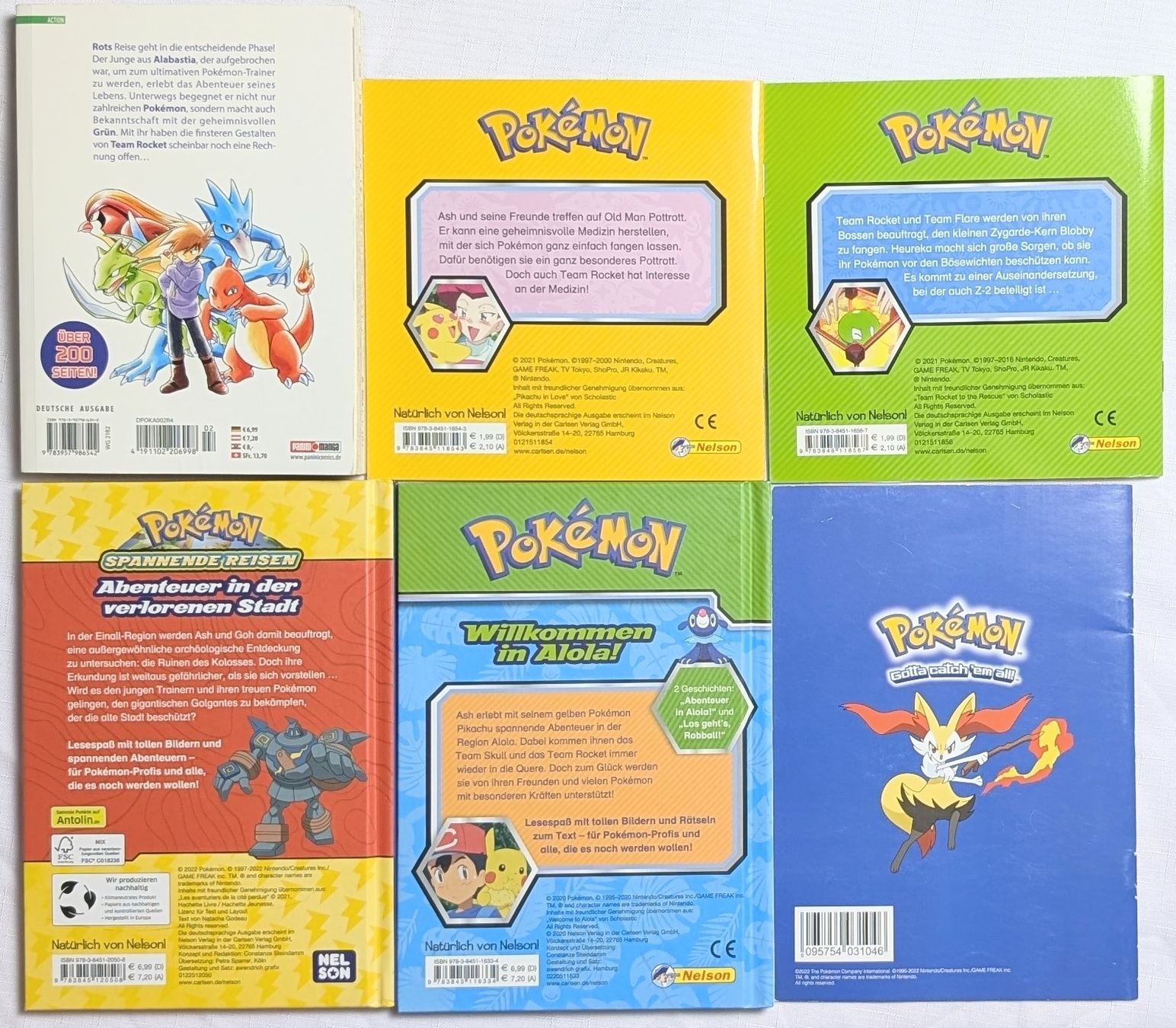 Bücher: 6er Set Pokemon Bücher - Büchlein - Manga – Neu (gemäss Beschreibung) aus Wängi von ABIZONE-86 1