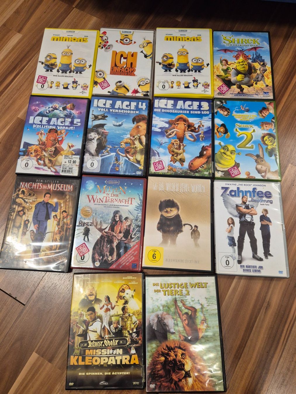 Alle DVDs: Dvds ice Age; mignions; Shrek usw B6 – Gebraucht aus Schwarzenburg von Flamingo07