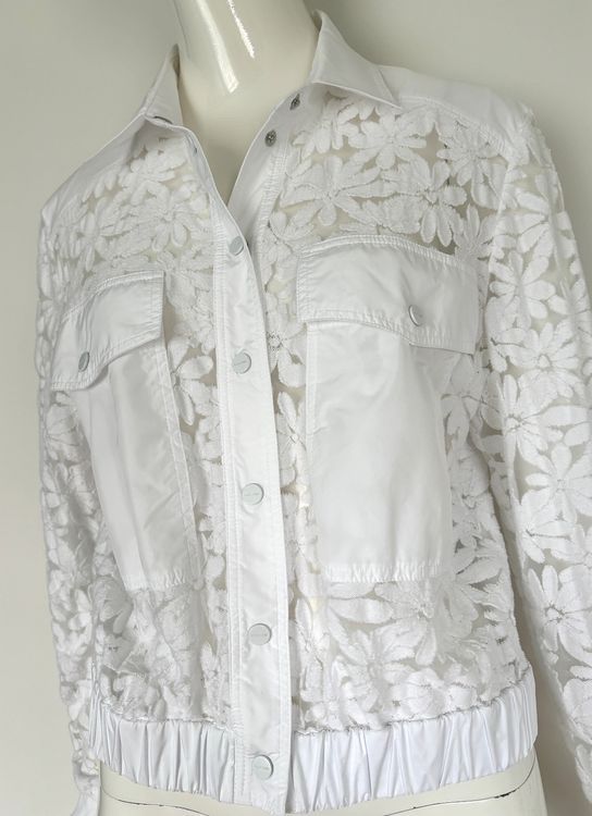Marc Cain Jacken: MARC CAIN Jacke Bluse Blouson weiss - EU 38 – Gebraucht aus Bottmingen von Merkur_Basel