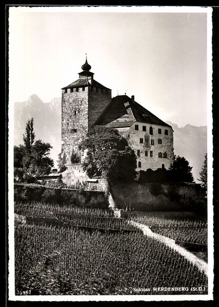 Ansichtskarten: Werdenberg /St. G., Schloss Werdenberg – Gebraucht aus Berlin von bartko-reher