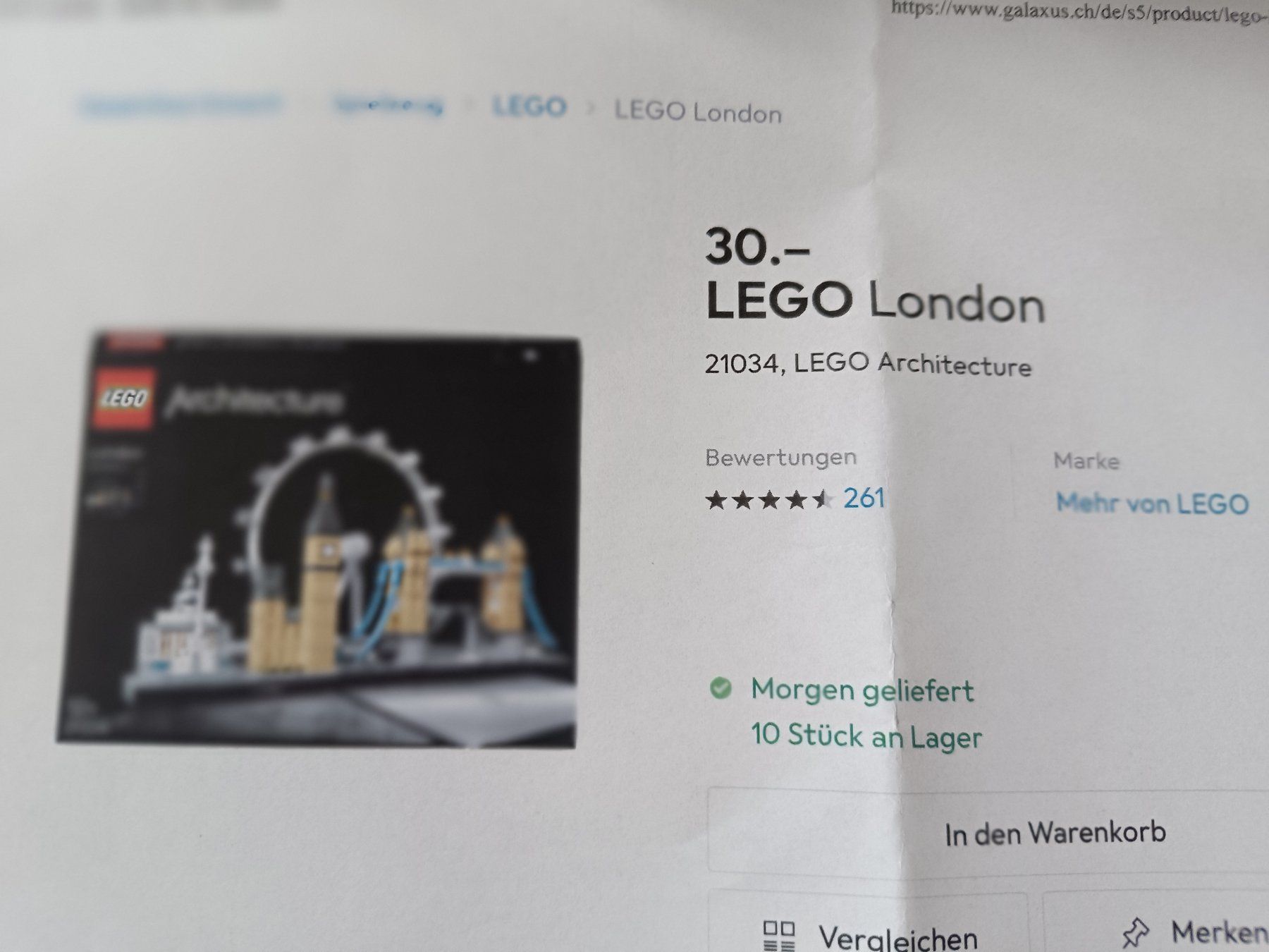 Lego Baukästen: Lego London – Gebraucht aus Möriken AG von Brigitte111 1