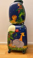 Kinderkoffer Set Dschungel-Tiere - Top Zustand für Ferien!