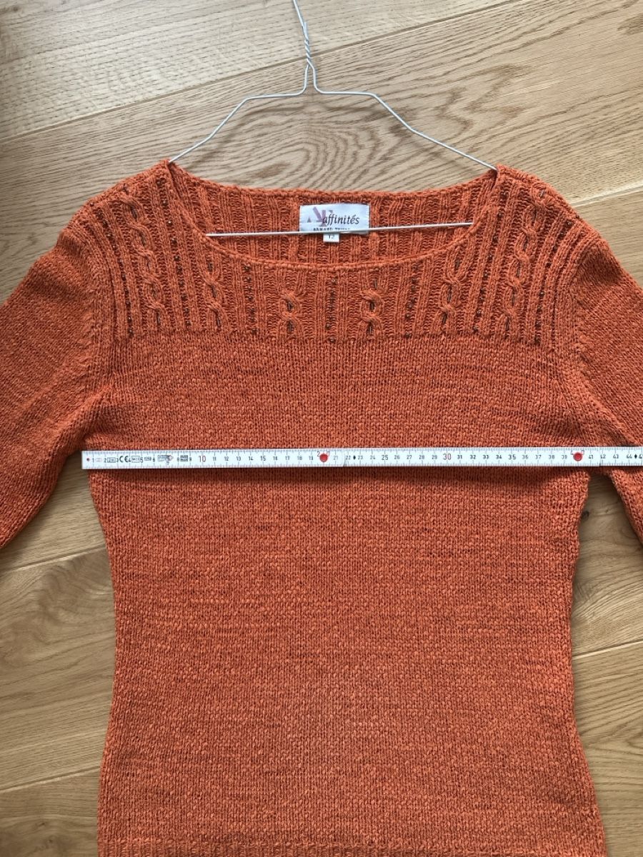 Pulls & Sweat-shirts: Damen Pullover orange T2 Strick Details – D'occasion à Rothenburg par wer_g9fd 5