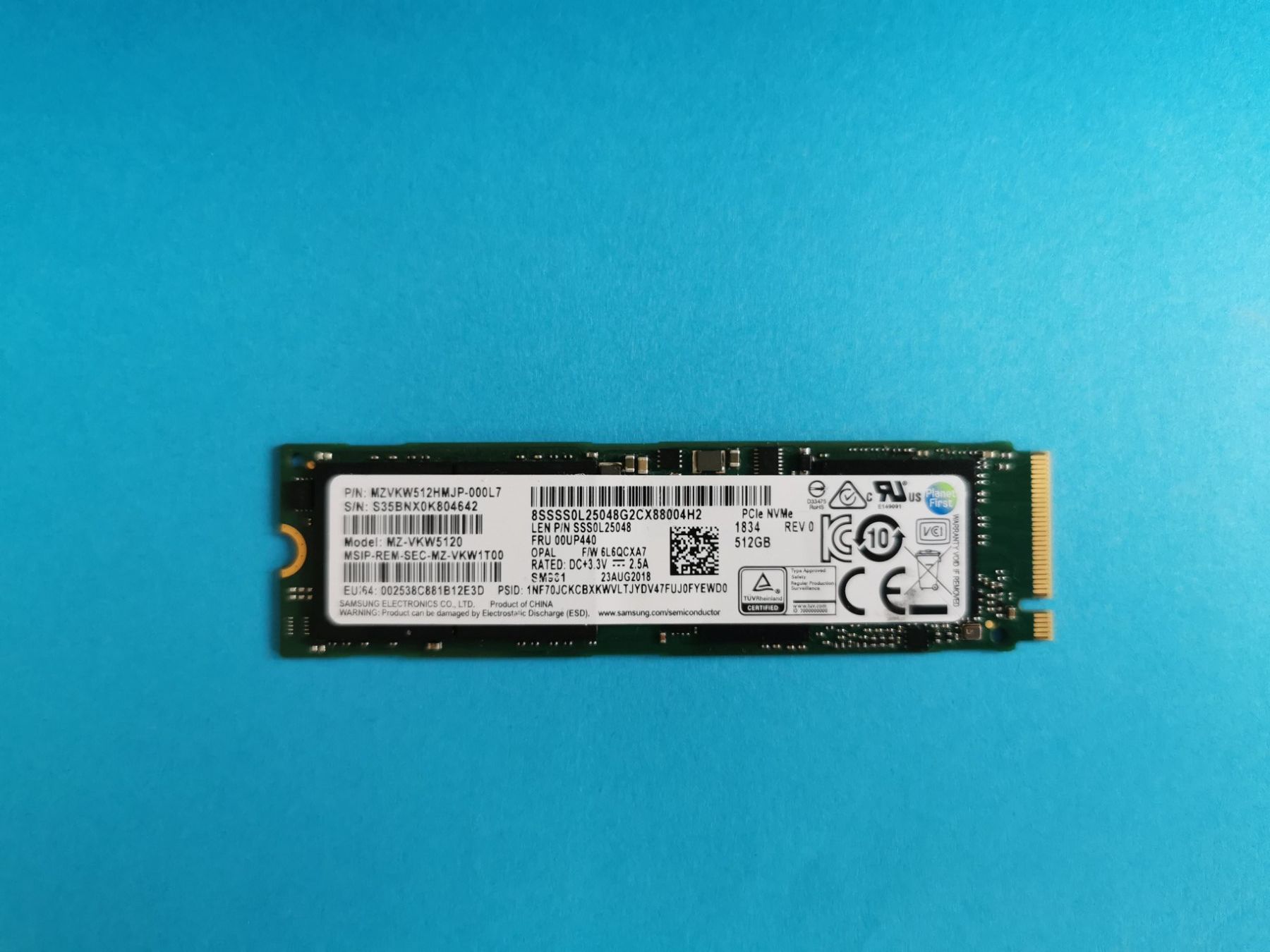 Samsung Harddisks: Samsung Solid State Drive Nvme 512GB – Gebraucht aus Suhr von augustavat