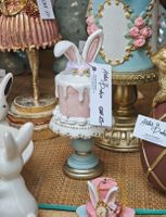 Pastel Deko Oster Kuchen / Torte mit Hasenohren