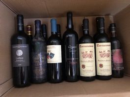 14 Flaschen Italien, Spanien, Schweiz