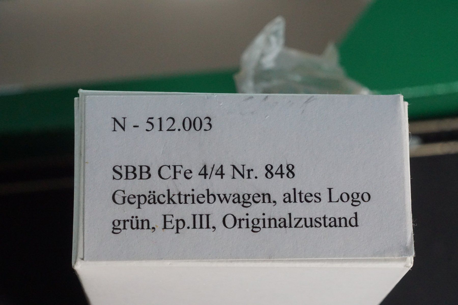 Wabu Modellini di ferrovie: WABU SBB CFe 4/4 Nr. 848 Spur N – Usato da Gränichen venduto da iknow 1